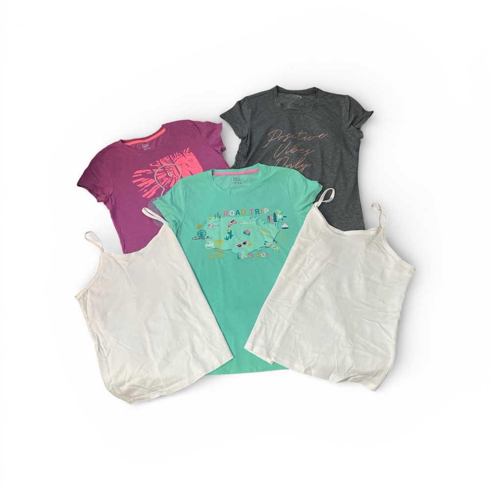 •Kids Graphic and Solid Color T-Shirts - Pack of 5
